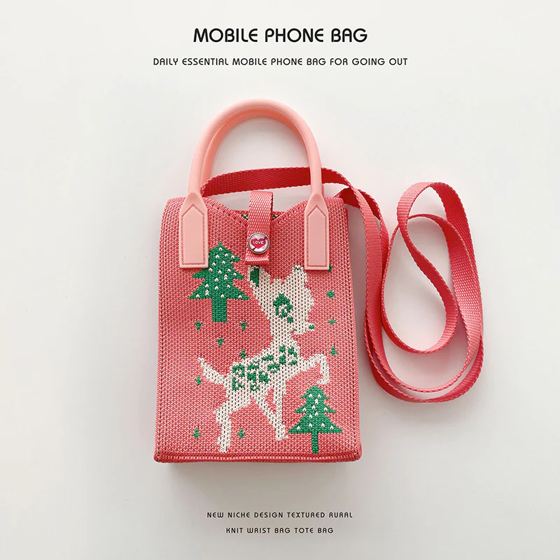 Bear Mini Crossbody Knitted Bag - Image 8