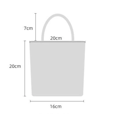 Black and white checkerboard knit tote - Image 2