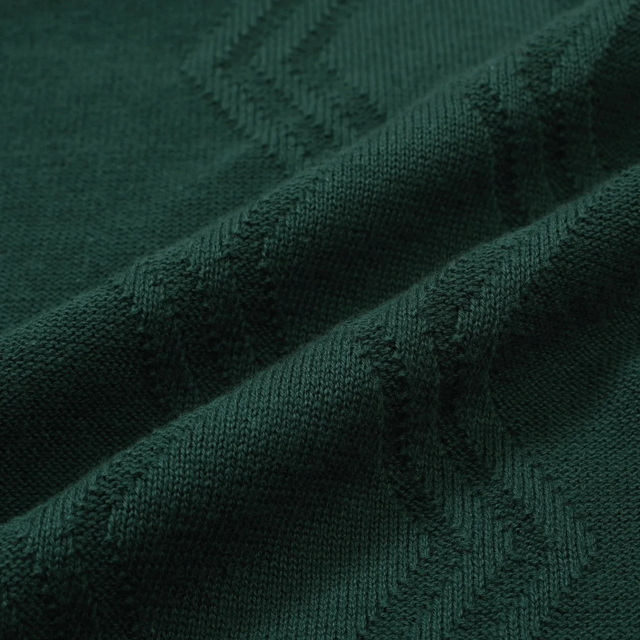 Men's 60s Green Knit Polo Shirt – Retro Brown Collar & Cuffs - Image 9