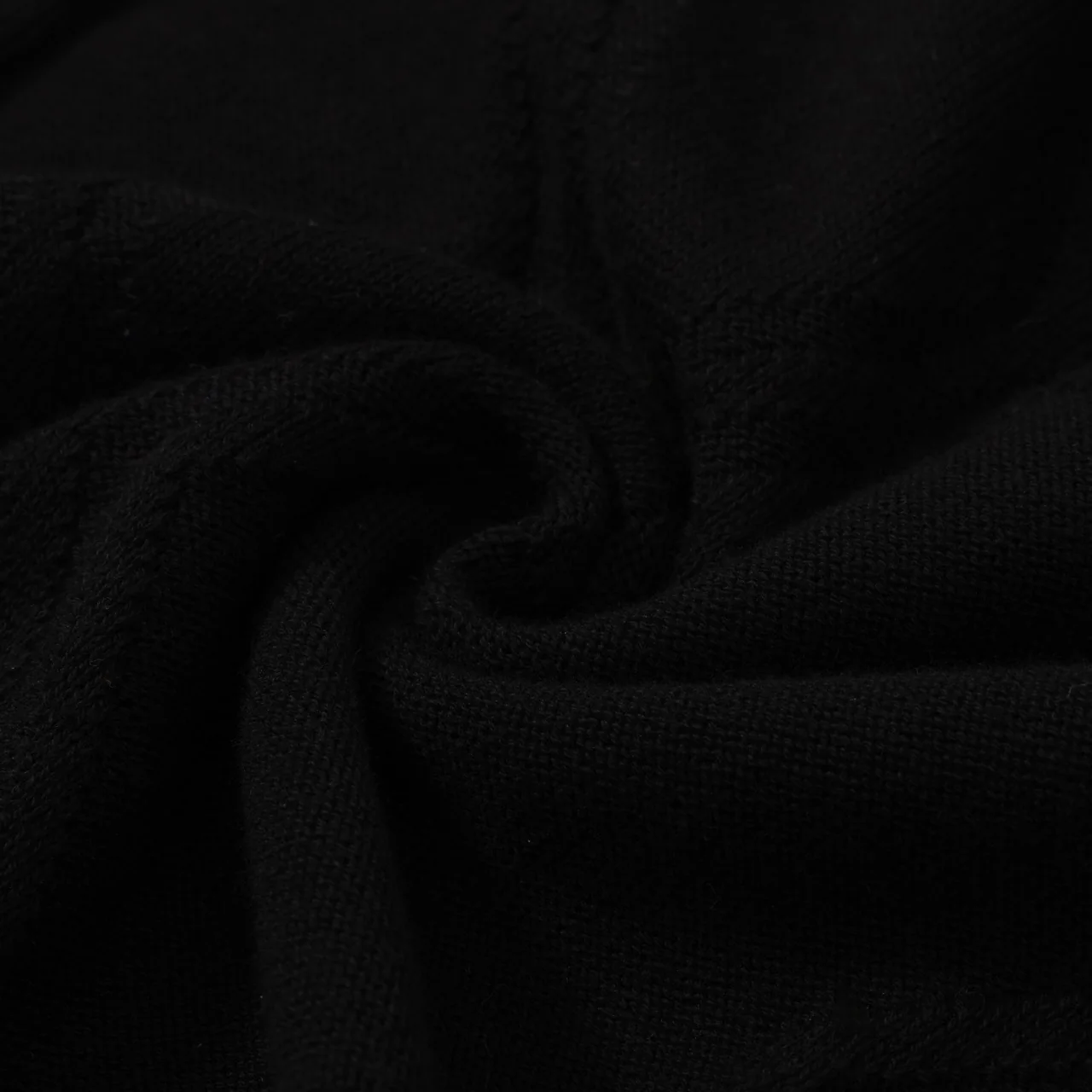 Men's Classic Black Cable Knit Polo – 60s Mod-Inspired Short Sleeve Shirt - Image 7