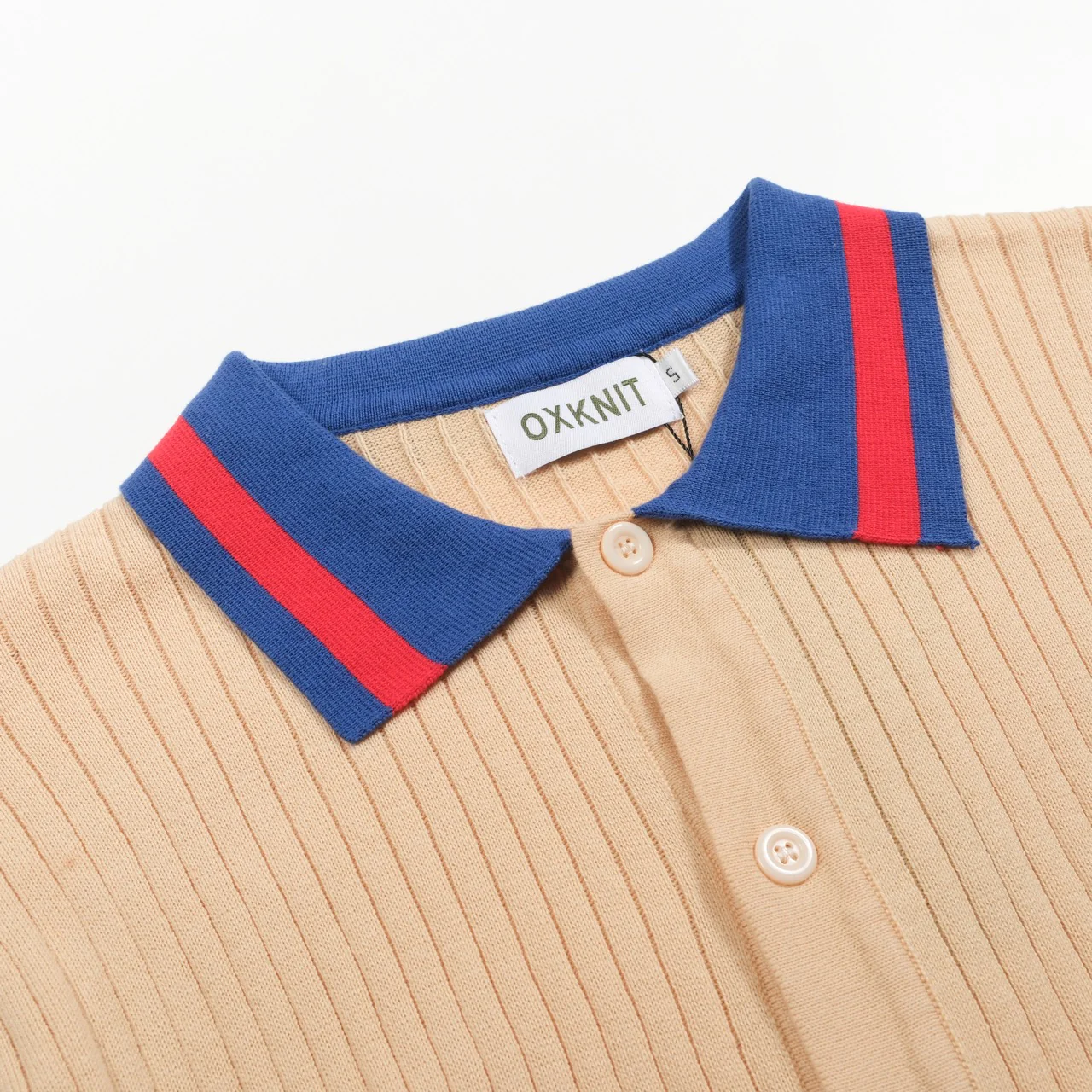 Men's apricot pit bar vintage aesthetic knitted cardigan - Image 4