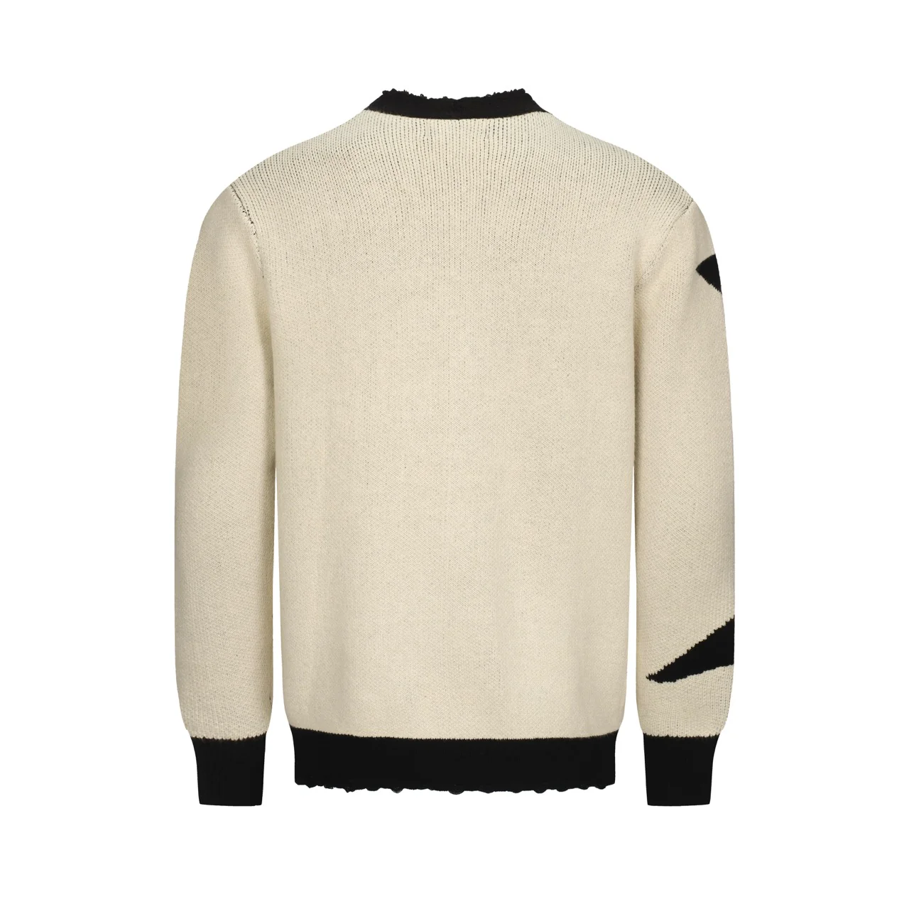 Men's apricot star jacquard knit sweater jacket - Image 3