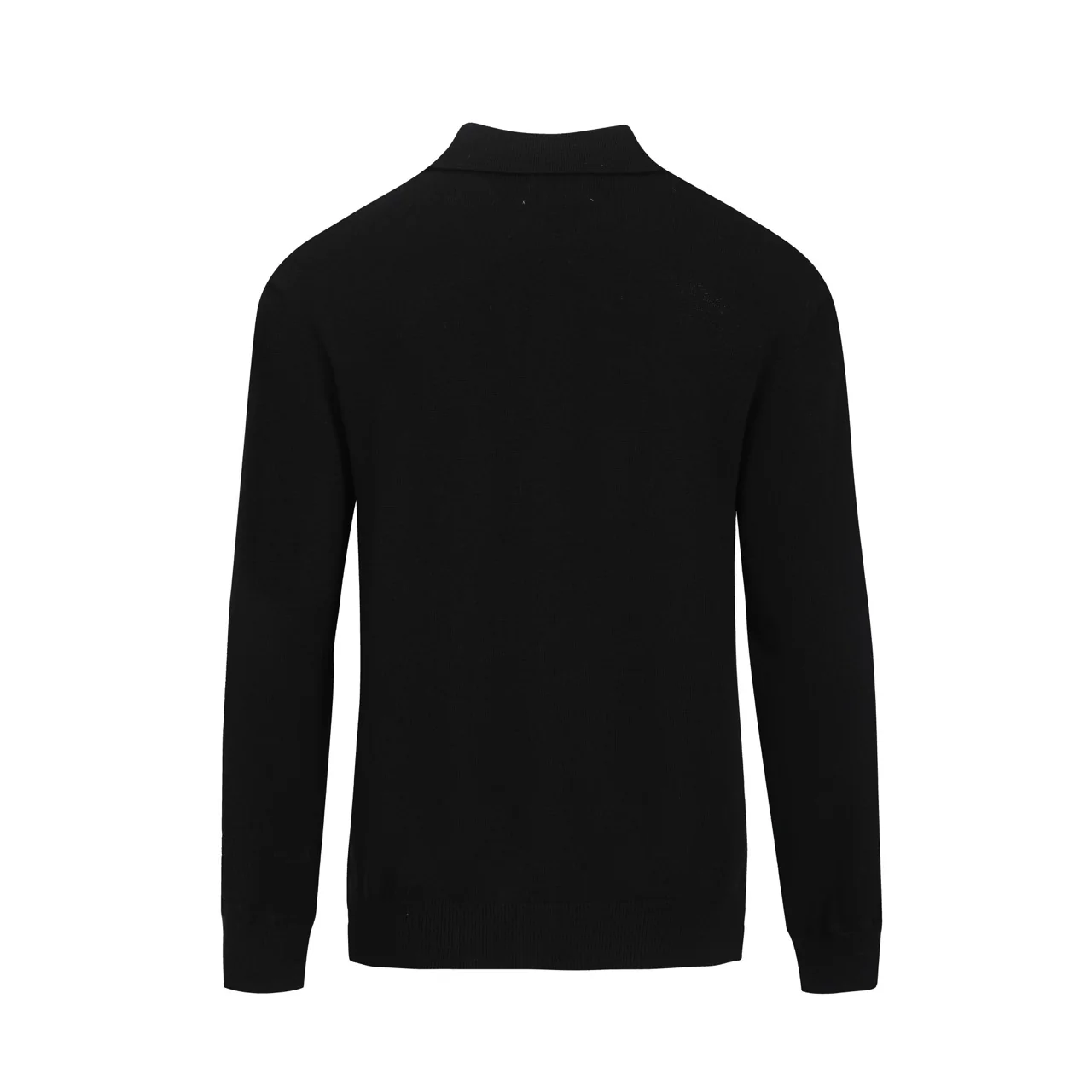Men's black animal jacquard vintage knit look cardigan - Image 3