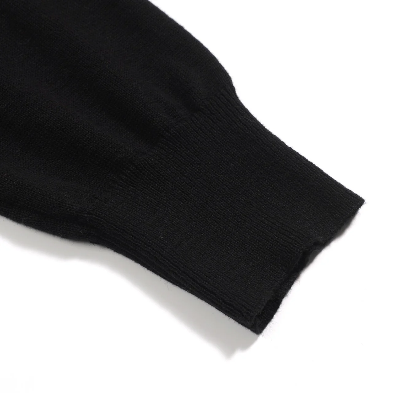 Men's black animal jacquard vintage knit look cardigan - Image 6