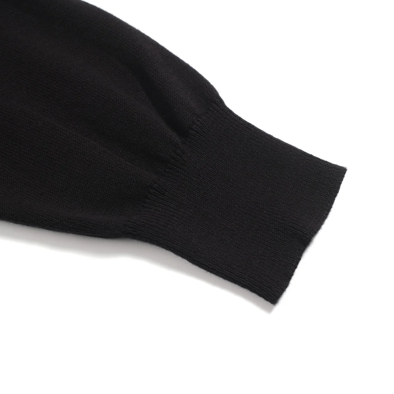 Men's black retro rose jacquard high-neck knitwear - Image 6