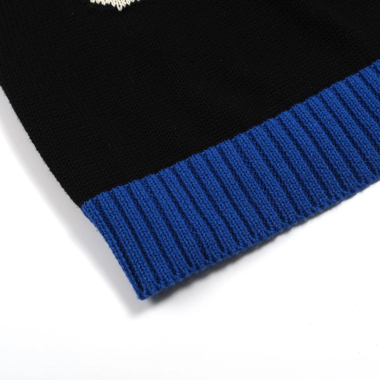 Mens black Shark vintage print jacquard knitwear - Image 6