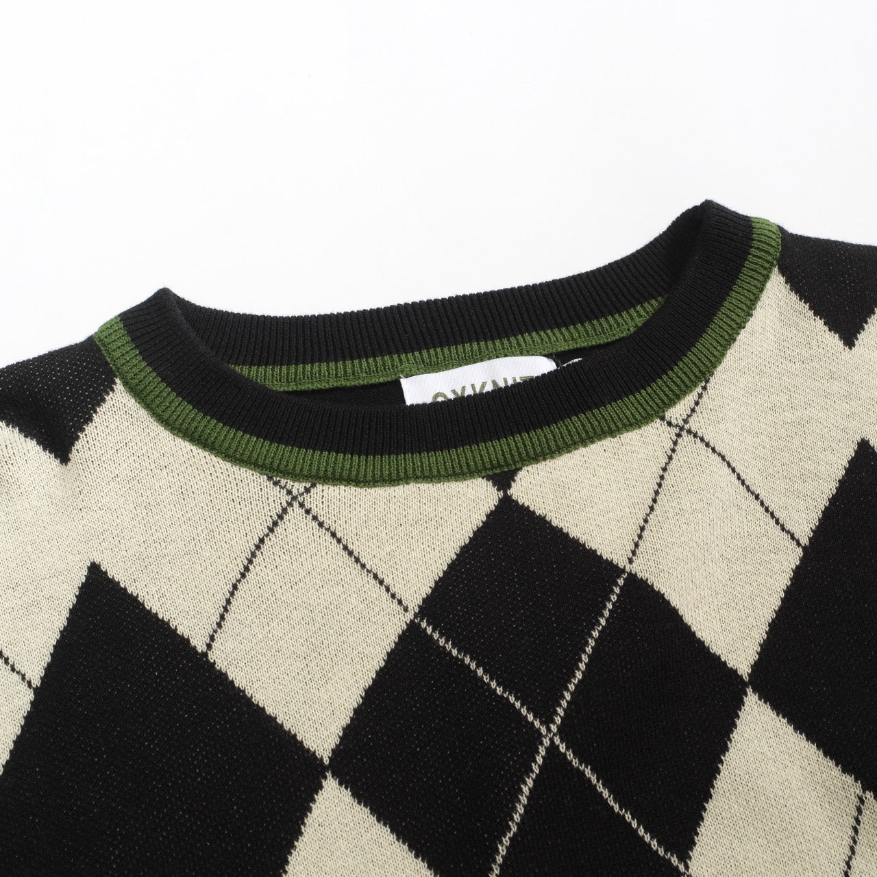 Men's black vintage art jacquard casual knitwear - Image 4