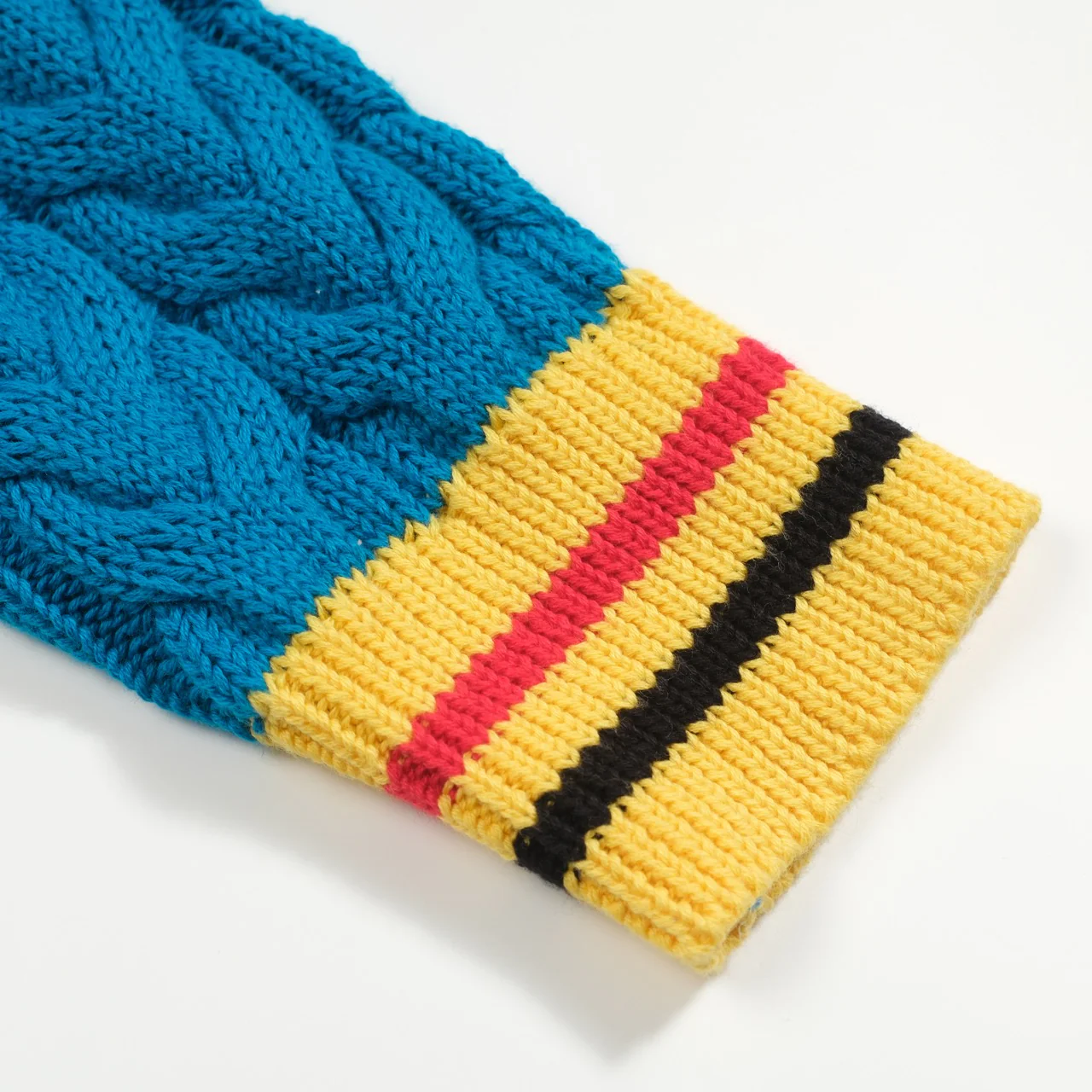 Men's blue retro aesthetic v-neck knitwear - Image 5