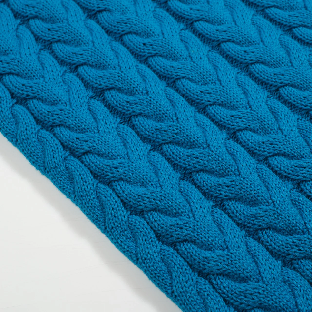 Men's blue retro aesthetic v-neck knitwear - Image 9