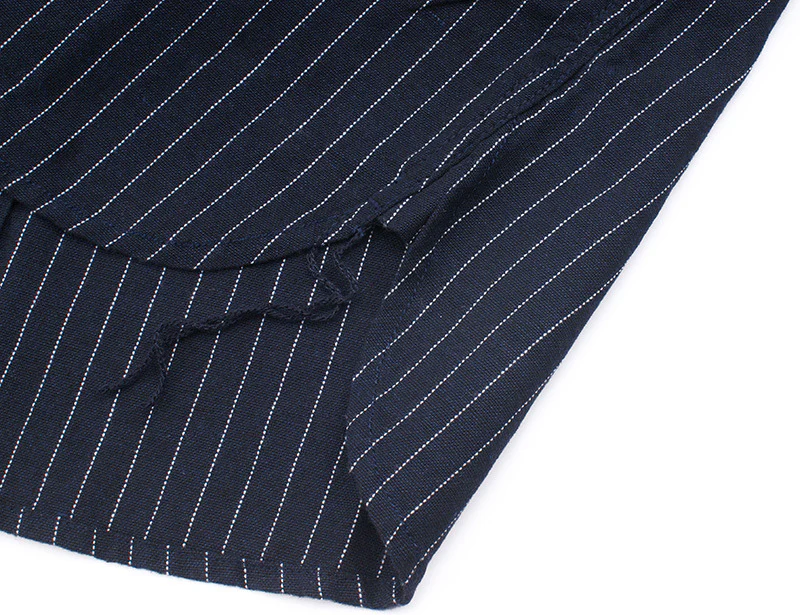 Men's casual vertical striped workwear long-sleeved shirt - Image 13