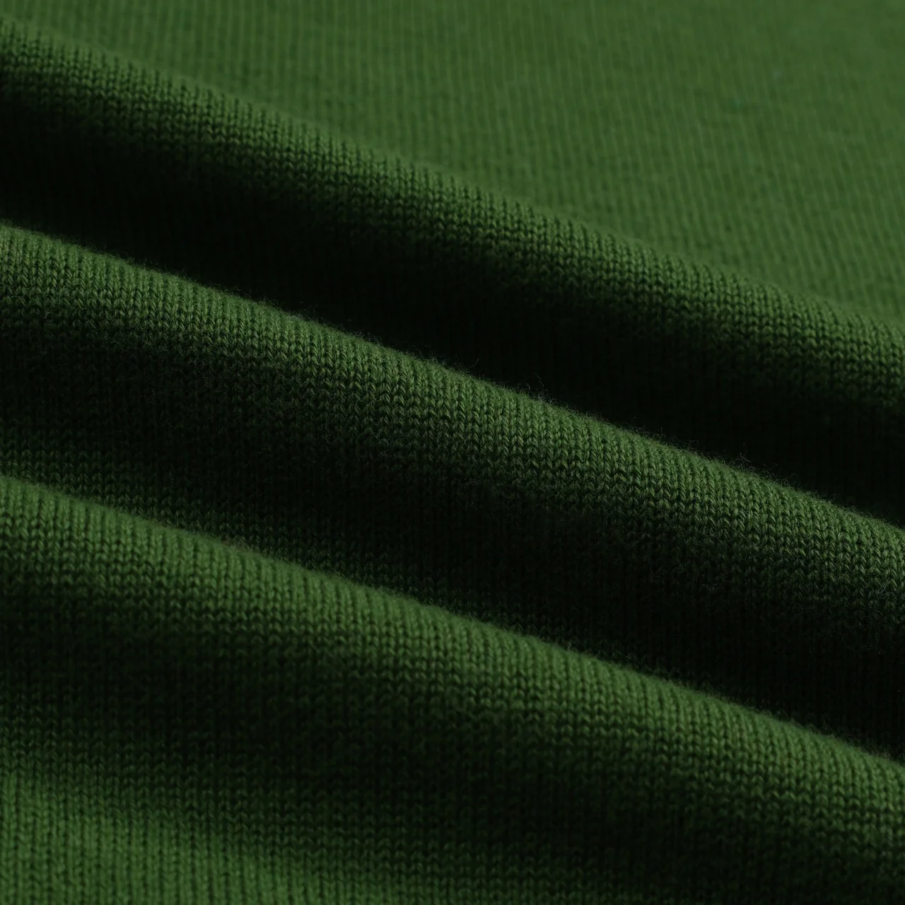 Men's green vintage art jacquard knitted polo shirt - Image 2