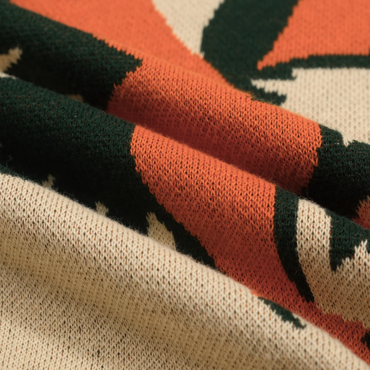Men's khaki Eagle vintage jacquard knitwear - Image 9