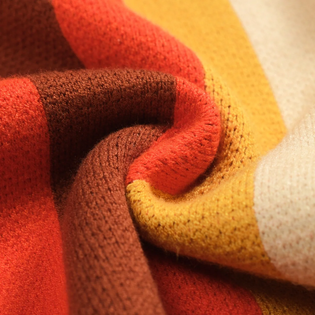Men's multicolor striped jacquard sweater coat - Image 10