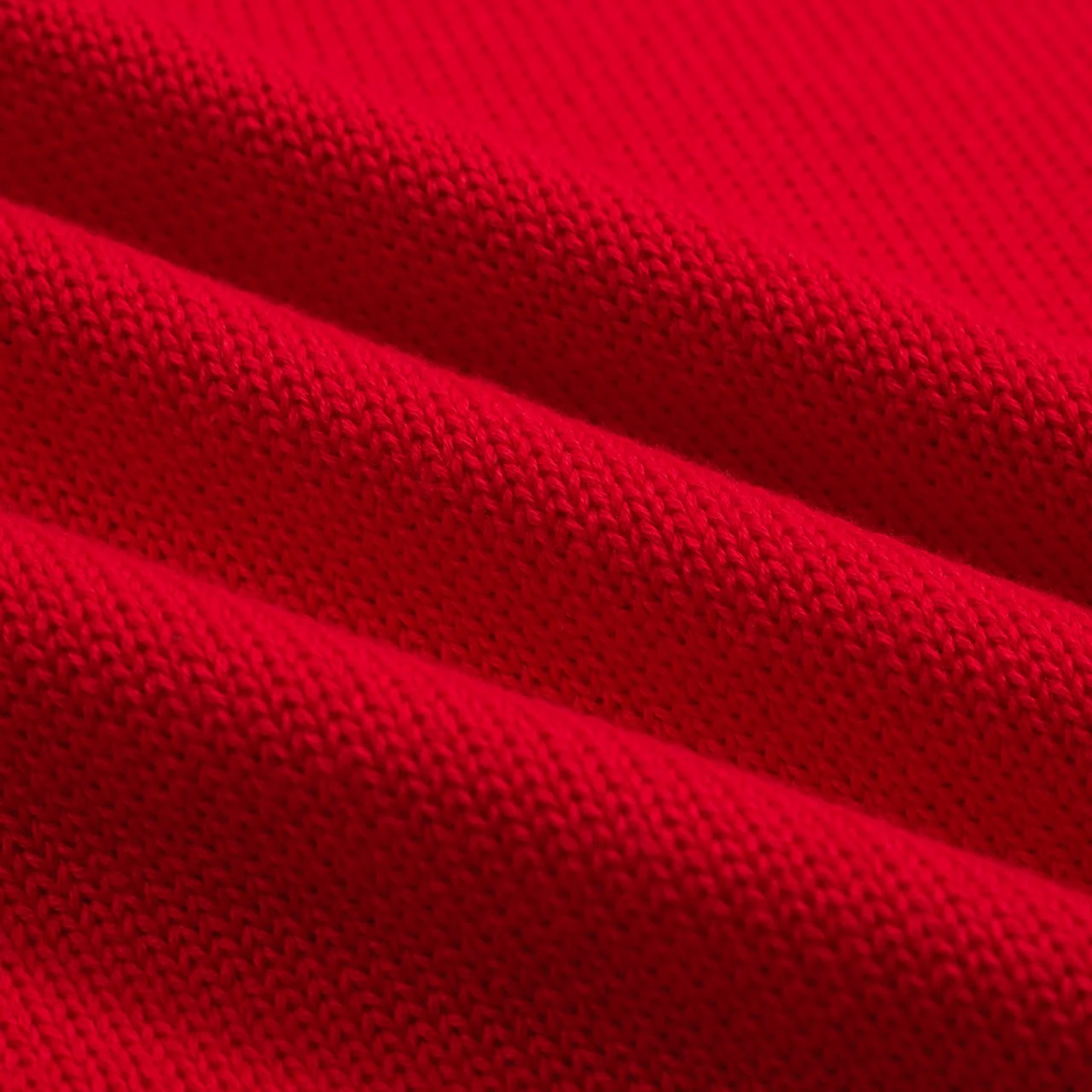 Men's red vintage knitted polo shirt - Image 9