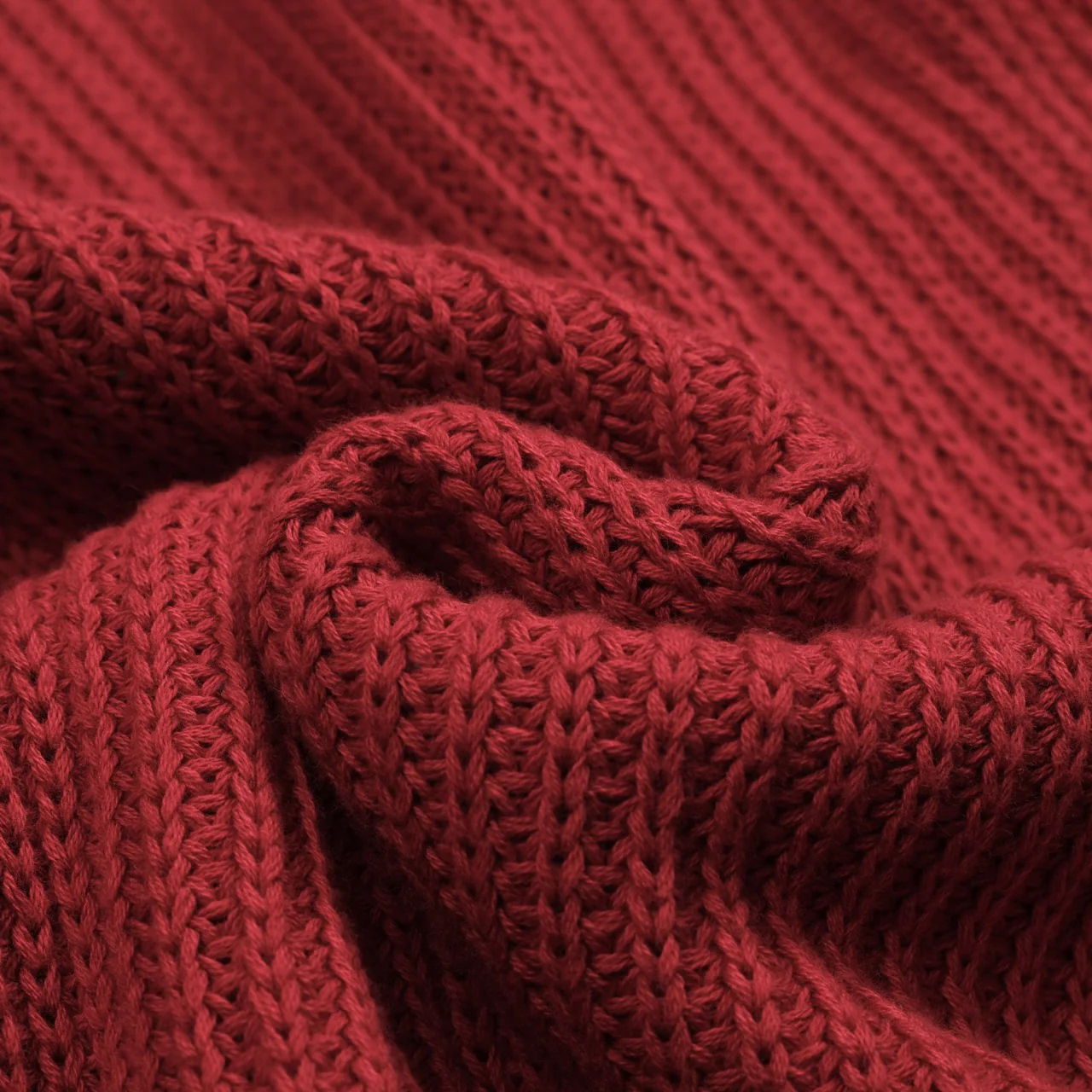 Men's retro red casual V-neck vintage knitwear - Image 9