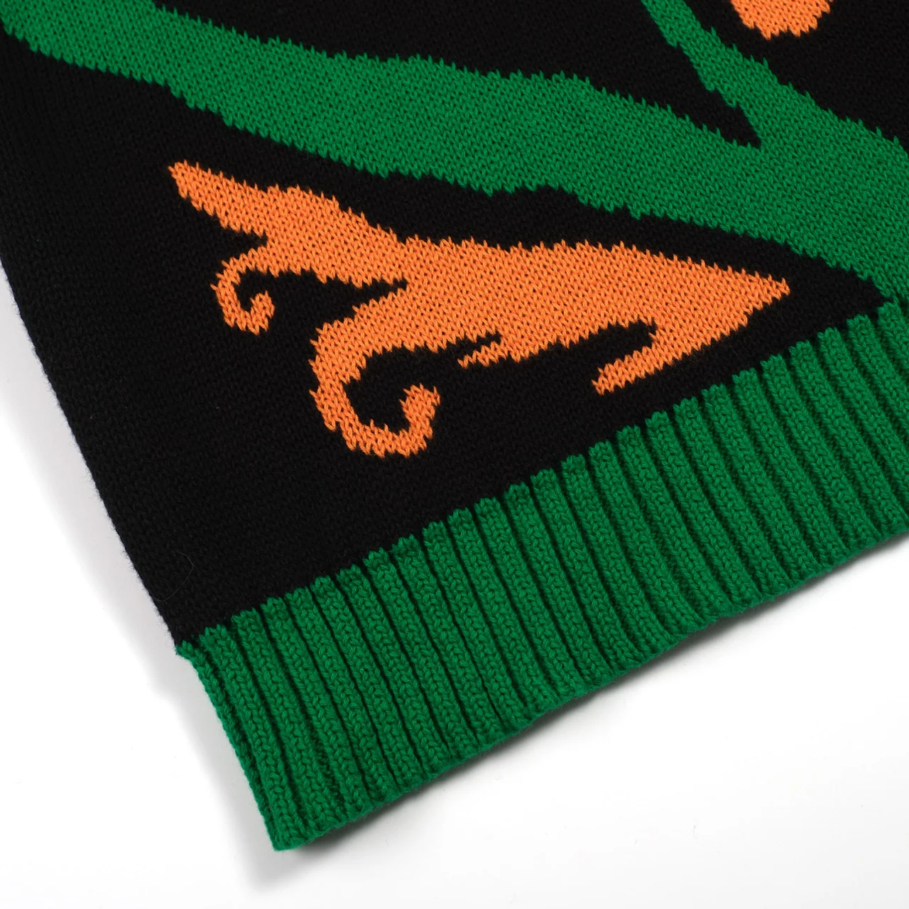 Men's vintage black sun graphic jacquard knitwear - Image 5