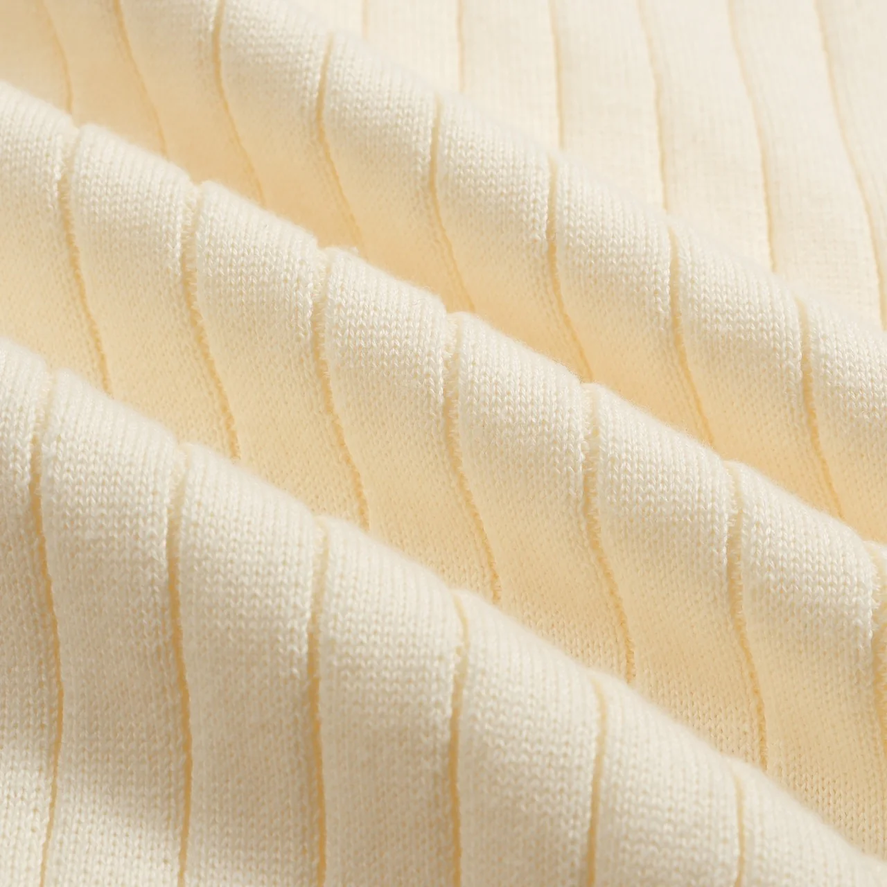 Men's white apricot pit bar color collision knitted polo - Image 2