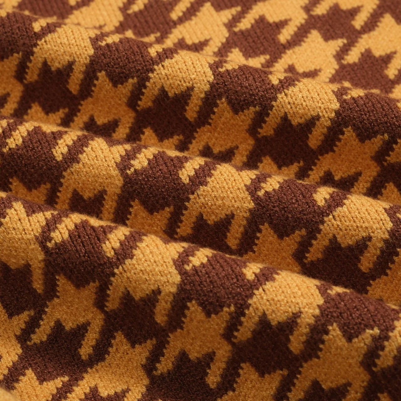 Men's yellow primrose jacquard sweater jacket - Image 8