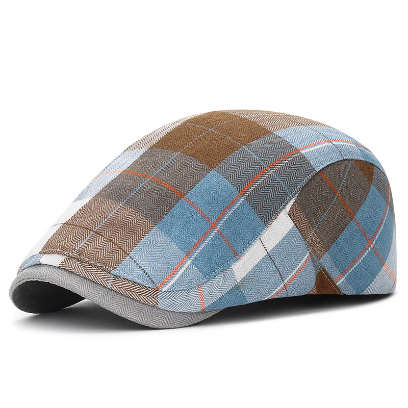 Vintage plaid cap for men - Image 5