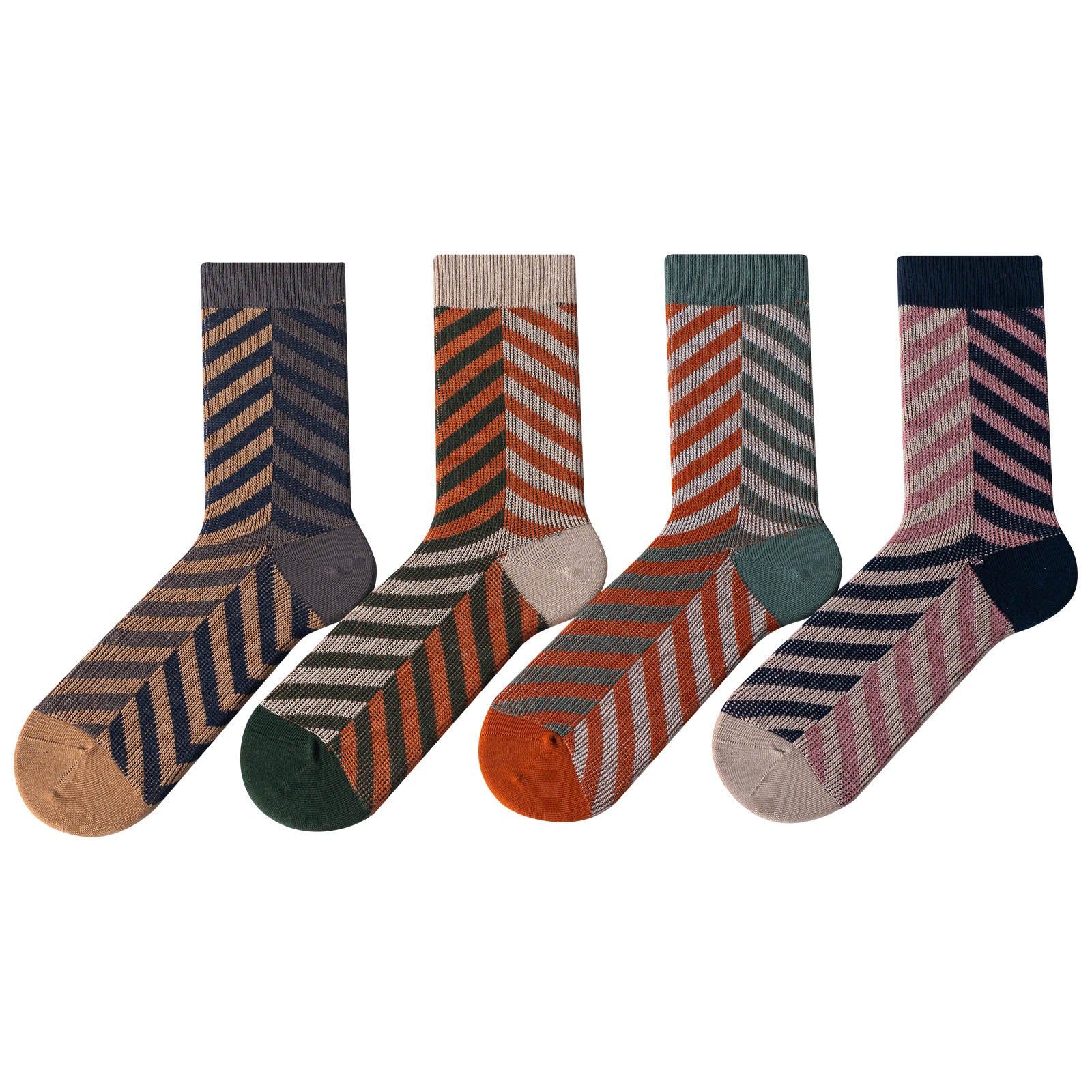 Tube Socks Men's Retro Striped Socks - Image 2