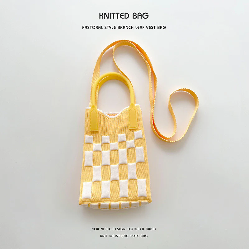 Vintage Diamond Knit Crossbody Phone Bag - Image 14