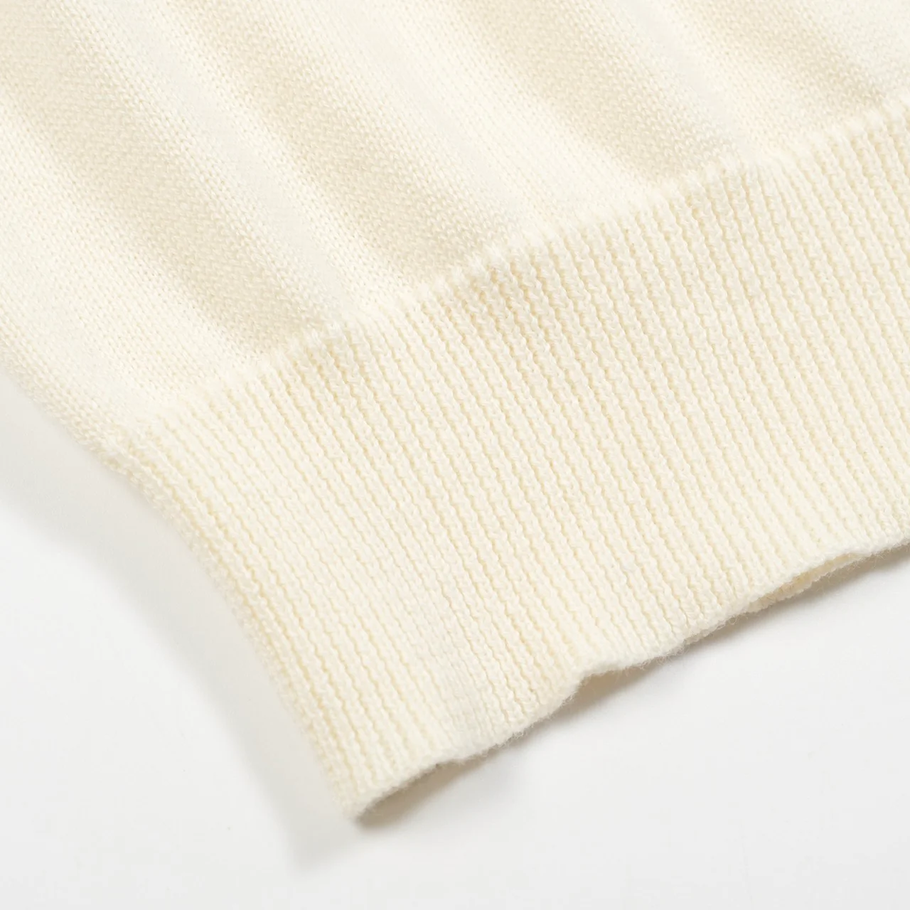 Women’s French Bulldog Knit Tee – Cream Short Sleeve Top - Image 7