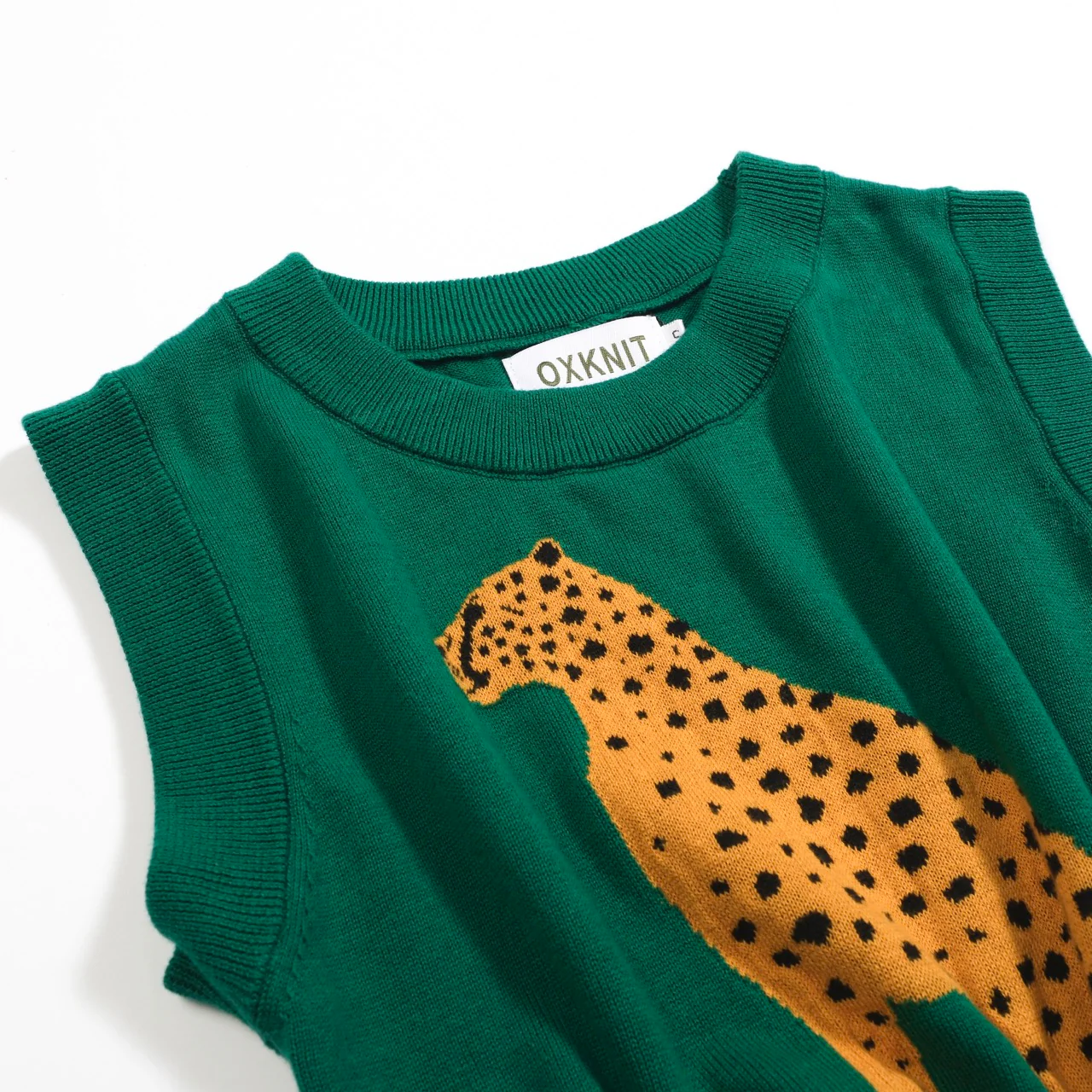 Women’s Green Leopard Print Knit Set with Cheetah Graphic - Image 17