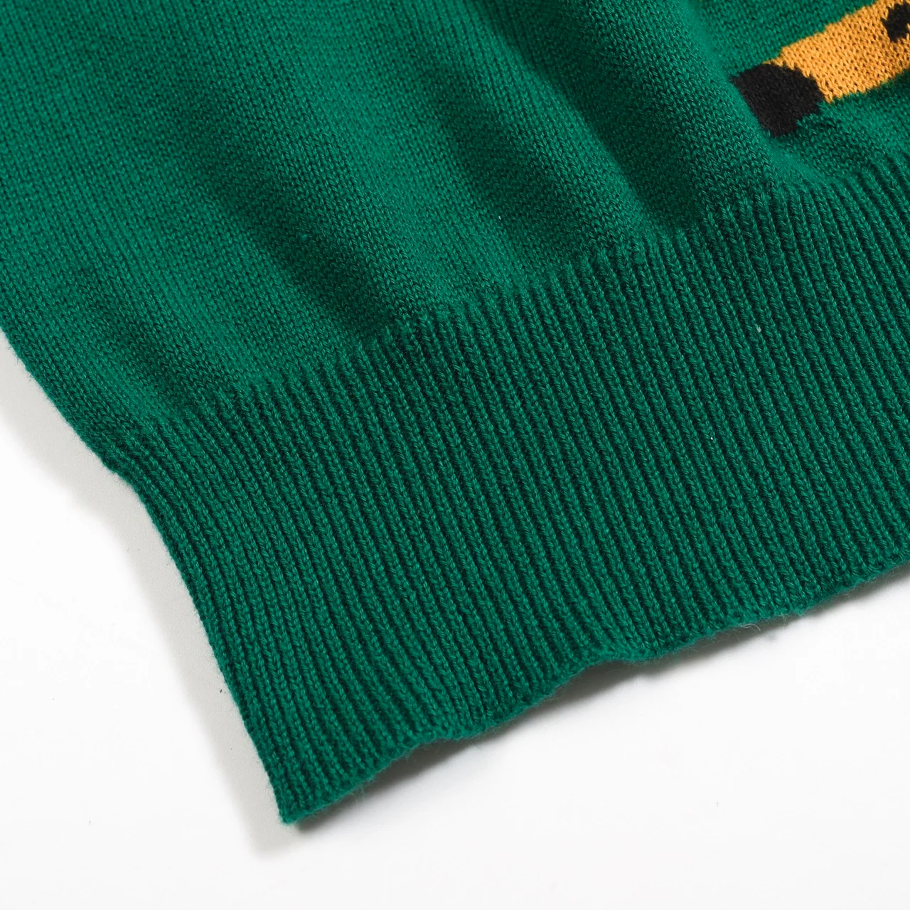 Women’s Green Leopard Print Knit Set with Cheetah Graphic - Image 18