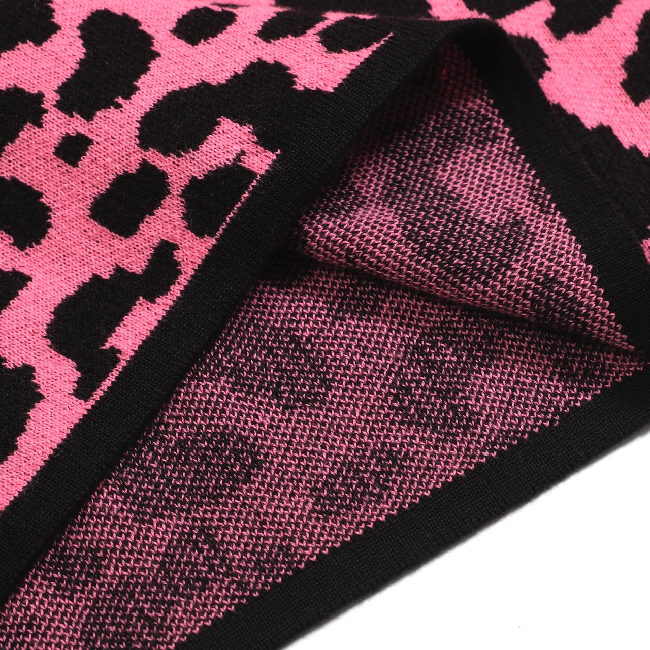 Women’s Green Leopard Print Knit Set with Pink Leopard Graphic - Image 18