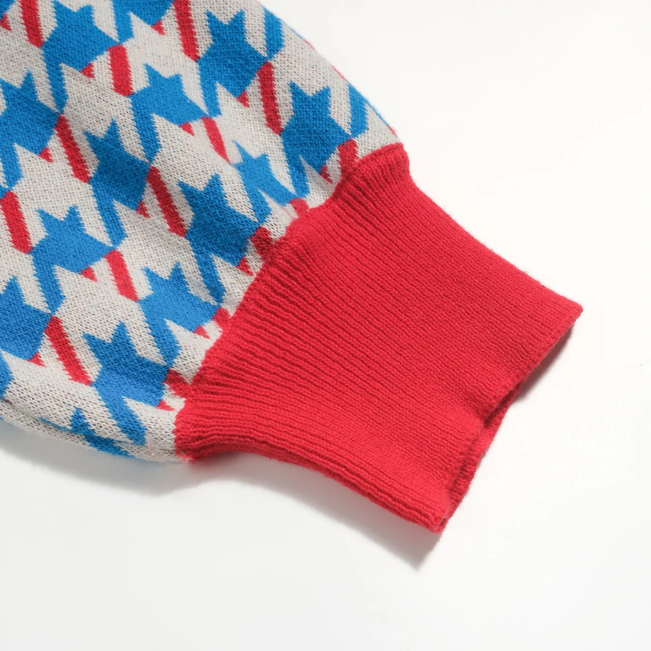 Women's bird pliers vintage puff-sleeve knitwear - Image 6