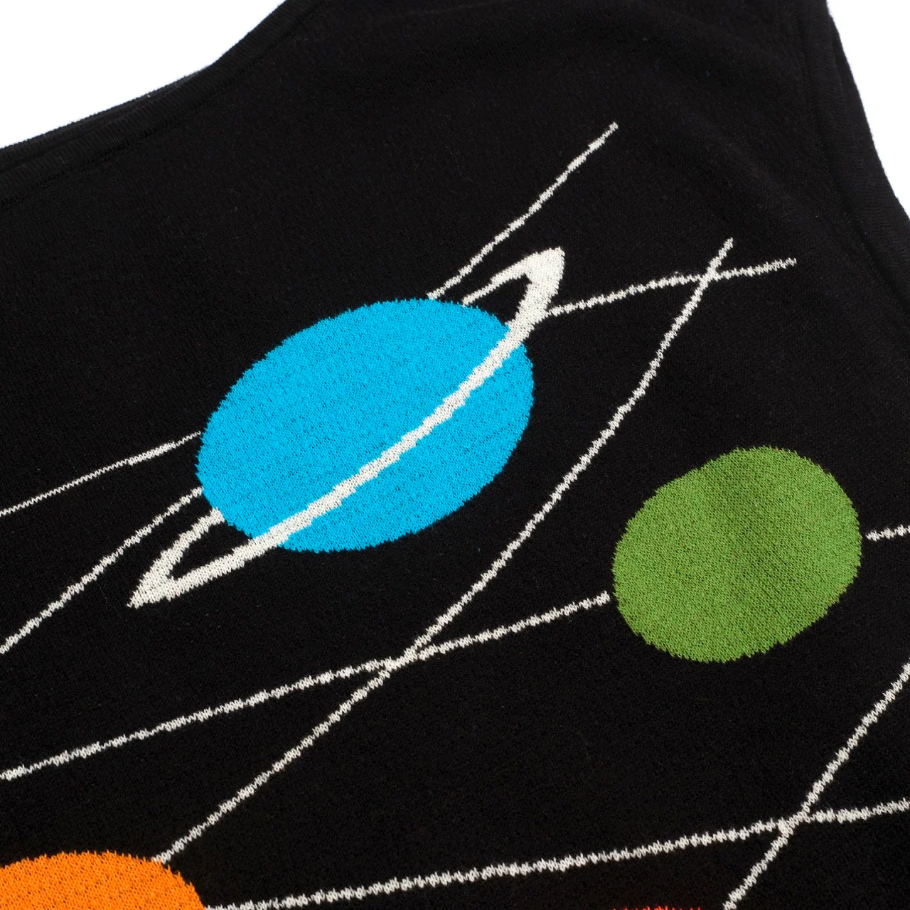 Women's black cross shoulder knit T-shirt - short version size - Image 2