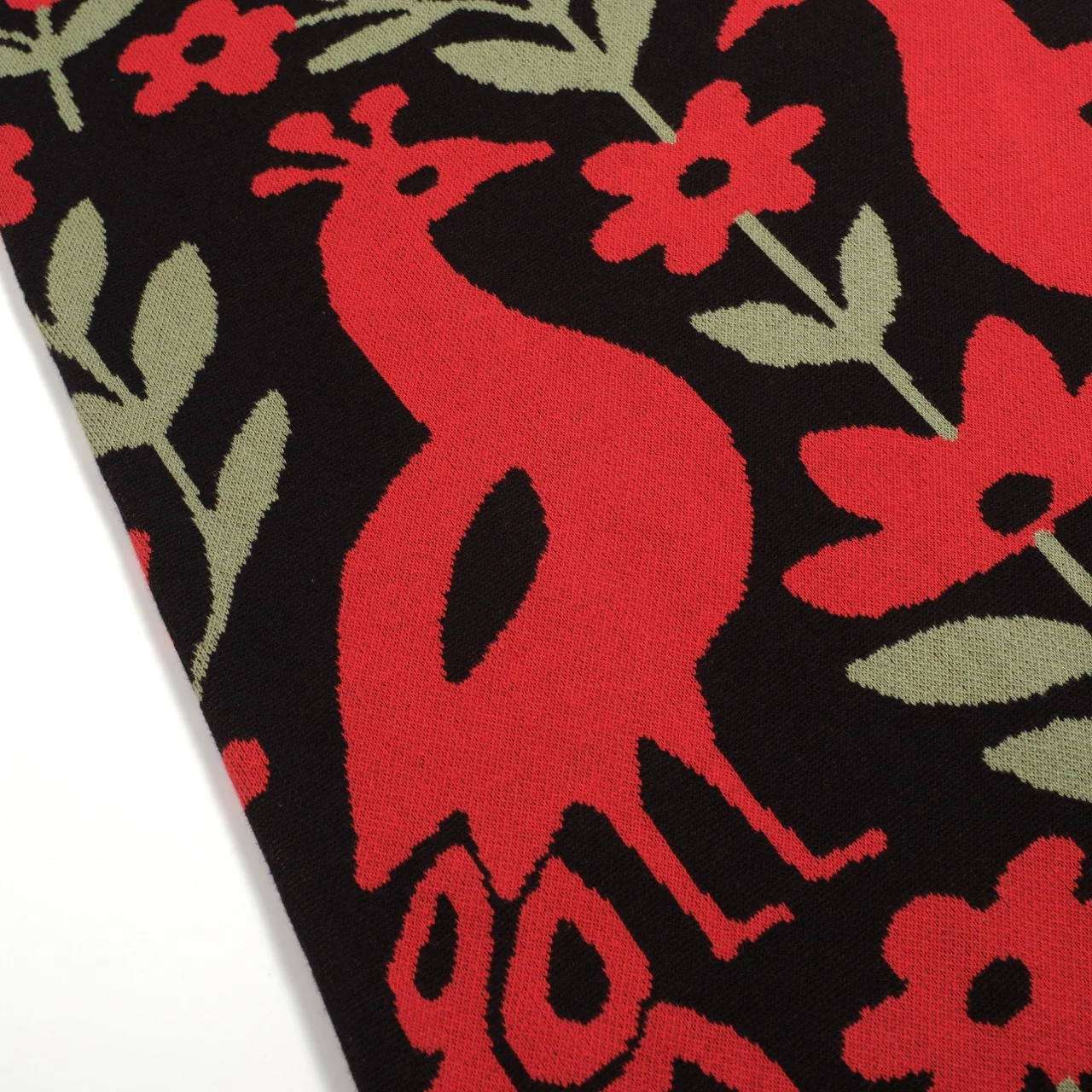 Women's black phoenix vintage knit skirt - Image 2