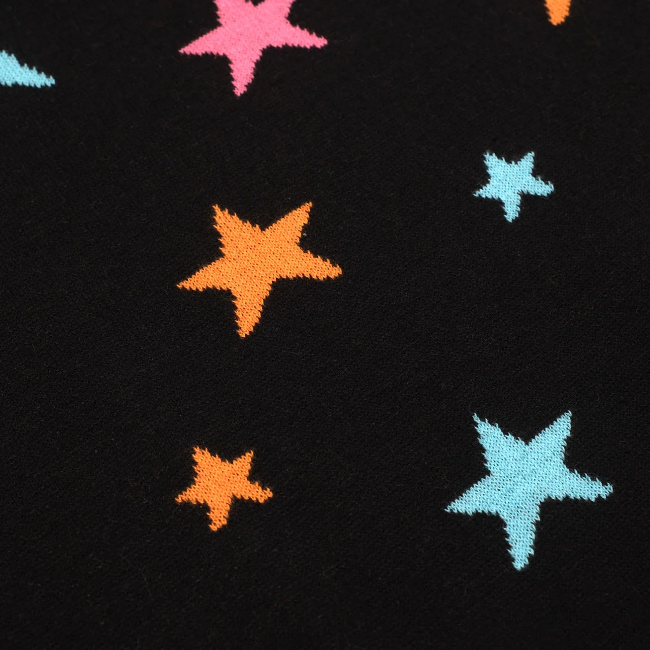 Women's black star moon jacquard knitwear - Image 6