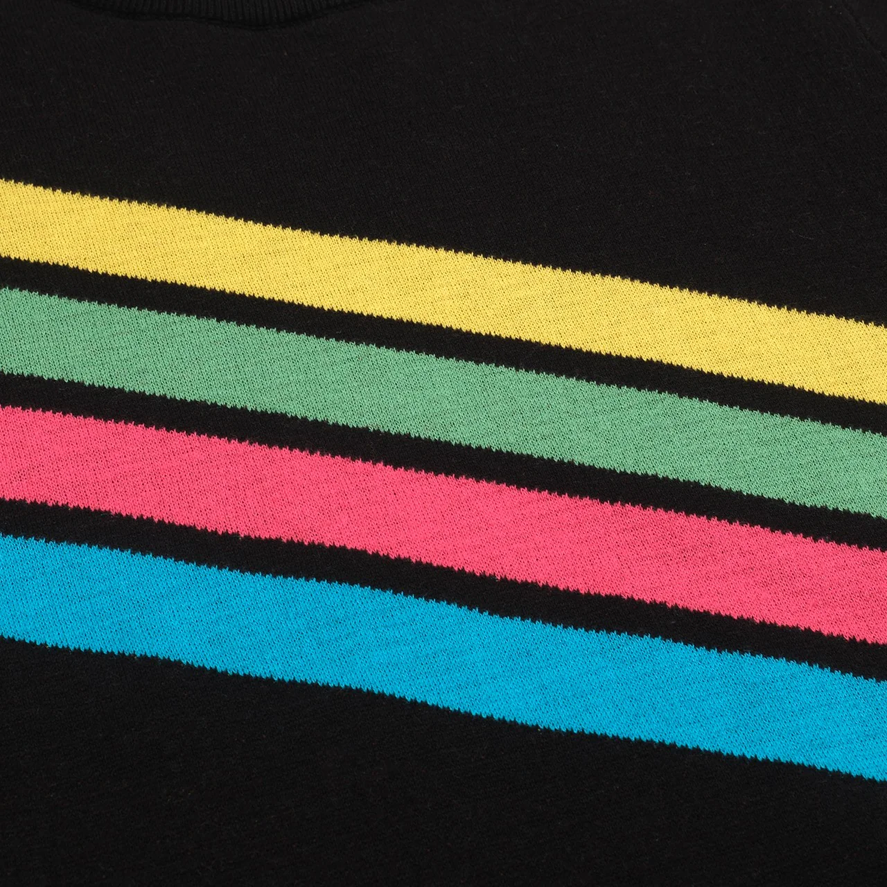 Women's black vintage diagonal stripe knitwear - Image 5