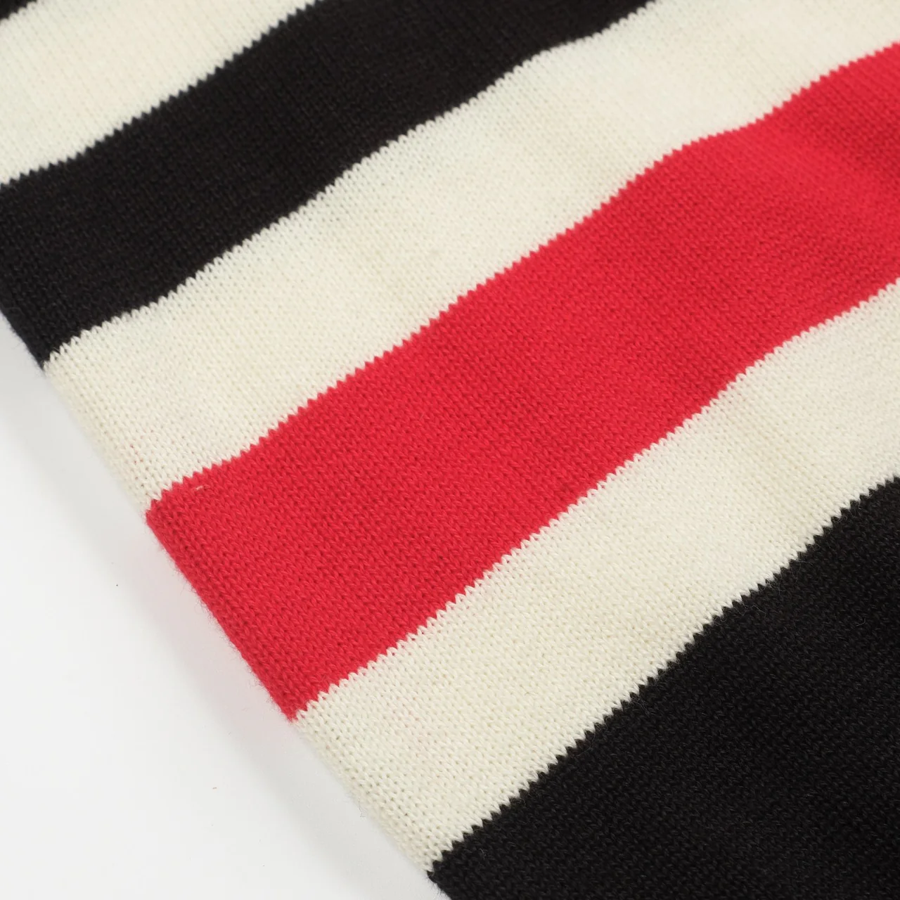 Women's black vintage striped love jacquard knitwear - Image 6
