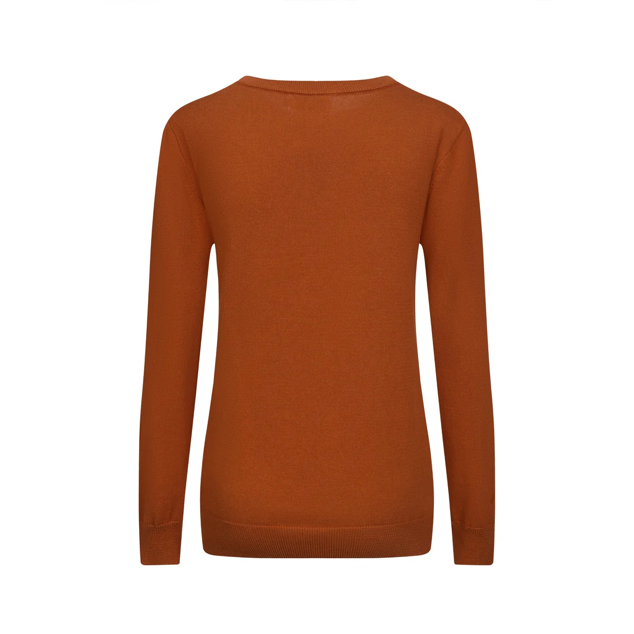 Women's brown vintage jacquard squirrel knitwear - Image 3