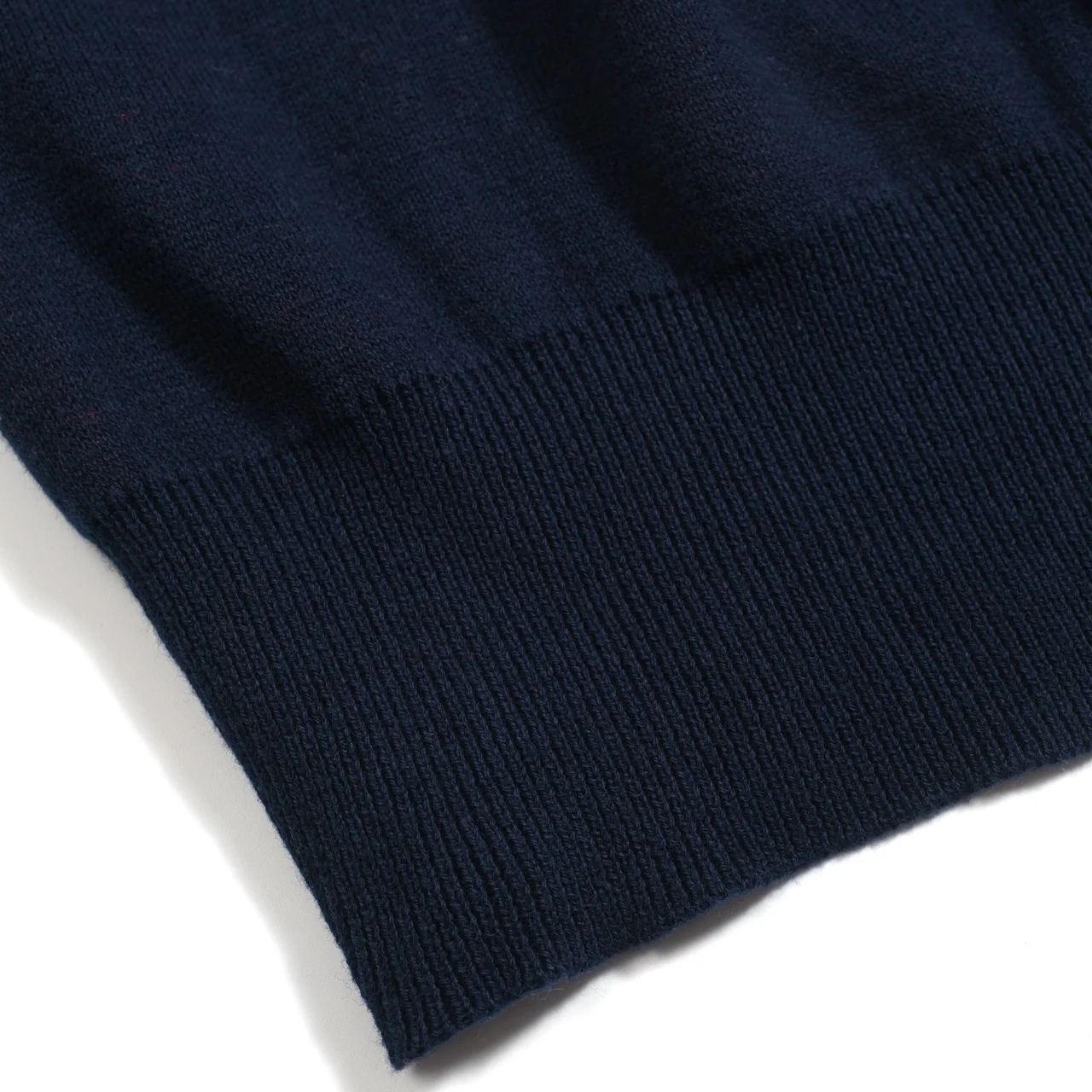 Women's dark blue vintage diagonal stripe knitwear - Image 8