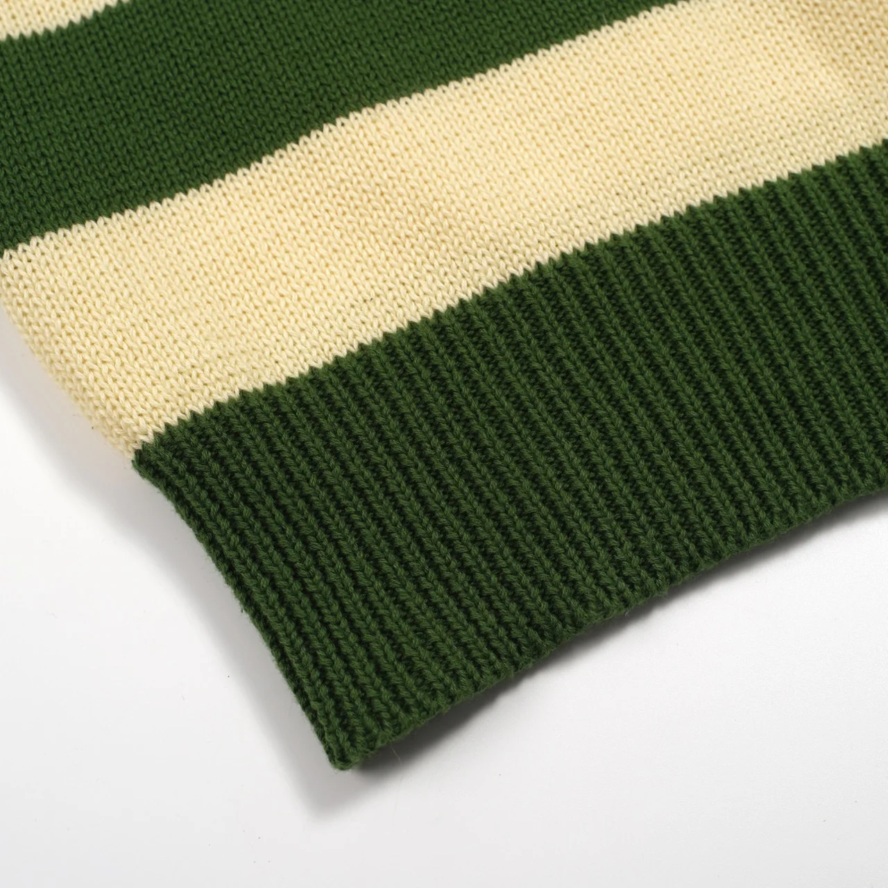 Women's green striped vintage pentacle knitwear-longer sleeves - Image 7