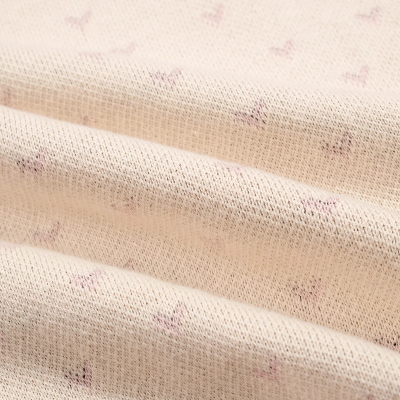 Women's polka dot bird puffed sleeve knitted polo - Image 10