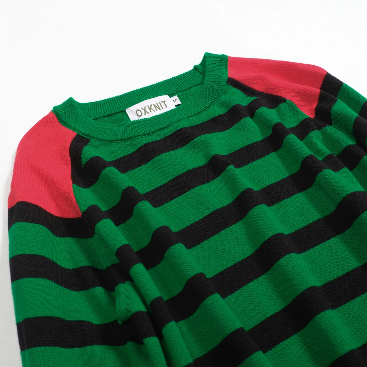 Women's vintage green jacquard collage knitwear - Image 11