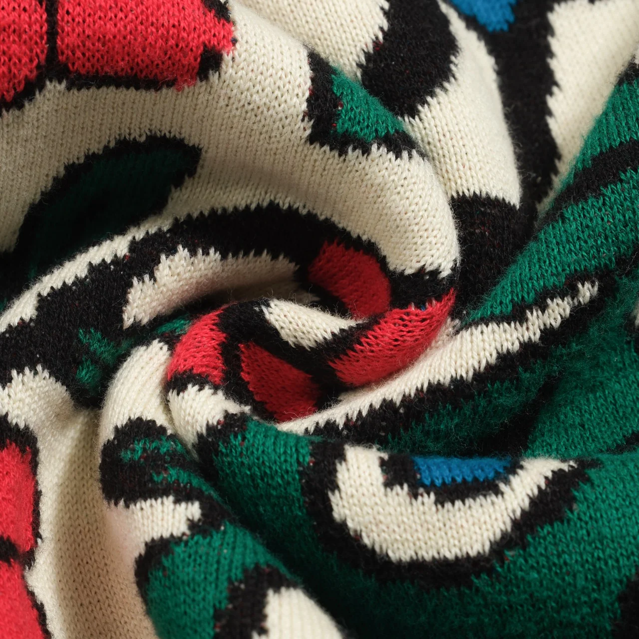 Women's vintage white peacock jacquard knitwear - Image 9